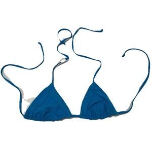 Women’s Frankies Bikinis‎ [ Xsmall ] Blue Swimsuit Swim Bikini Top XS
